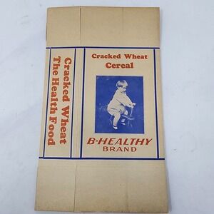 Vintage Dain-Tee Cereal‎ Box B-Healthy Brand Plymouth Food Products Connecticut